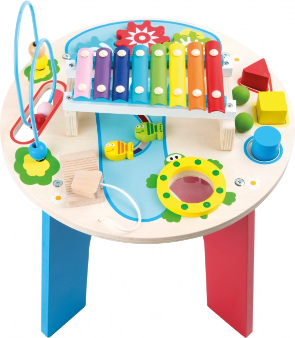 Small Foot Wooden Musical Activity Table 2-in-1