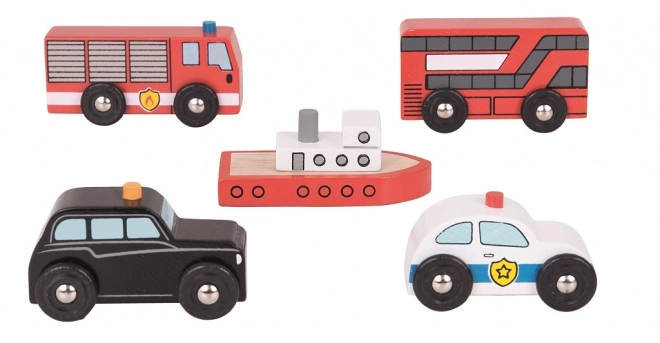 Urban Vehicles Train Set by Bigjigs Rail