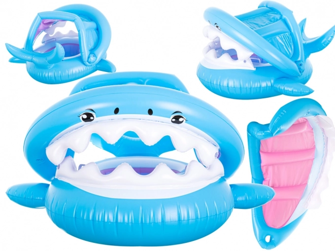 Shark Floatie with Sun Canopy for Babies