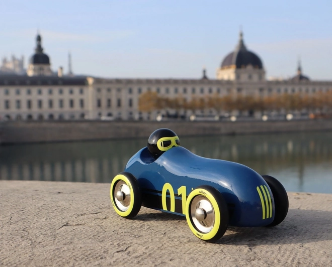 Vilac Wooden Car Old Sport Compet Dark Blue