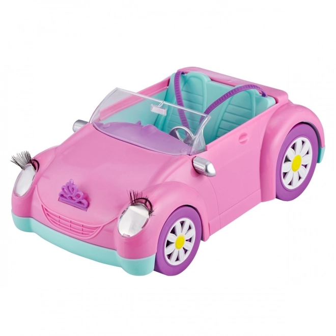 Convertible Doll Set 10.5 inch Pink Car