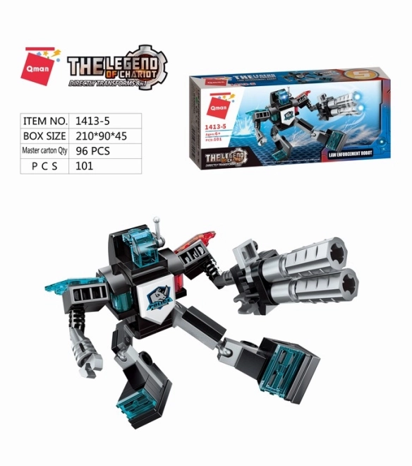 Qman Shadow Pulse Combat Vehicle Robot Building Set