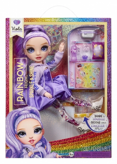 Rainbow High Sparkle & Shine Fashion Doll - Violet