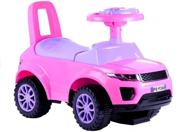 Pink Toddler Ride-On Toy with Lights and Sounds