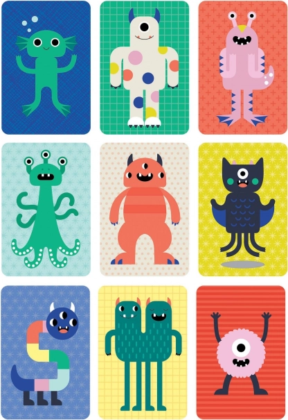Colorful and appealing monster illustrations