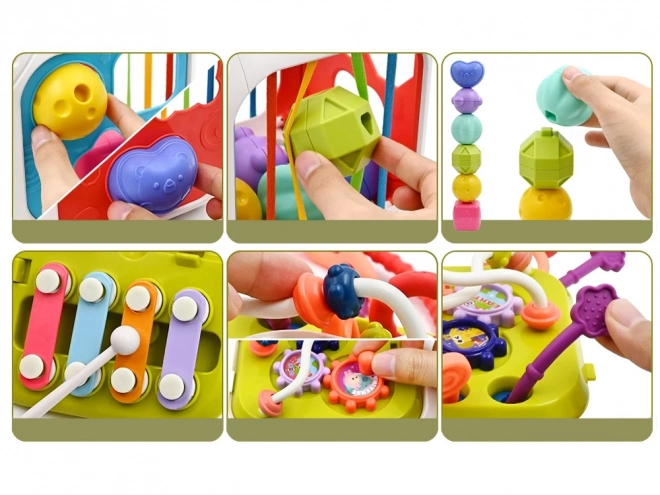 Interactive Shape Sorter and Xylophone Play Cube