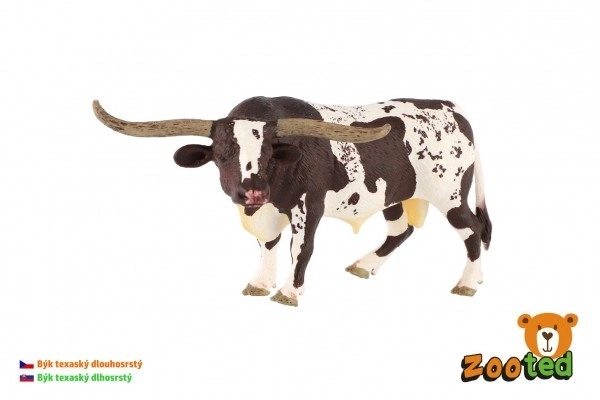 Texas Longhorn Cattle Plastic Figurine in Bag 15cm