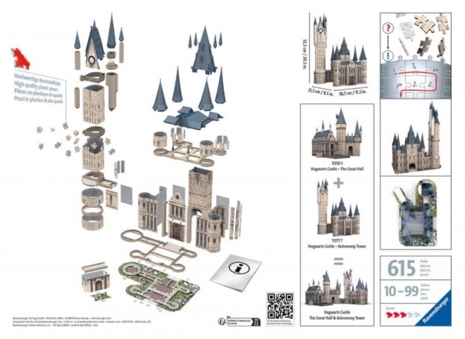 Hogwarts Castle: Astronomy Tower Puzzle Set