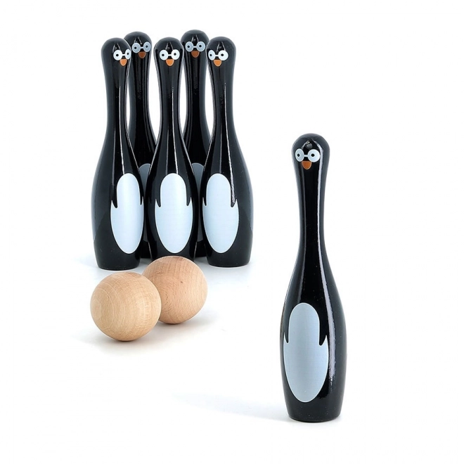 Vilac Wooden Penguin Bowling Set