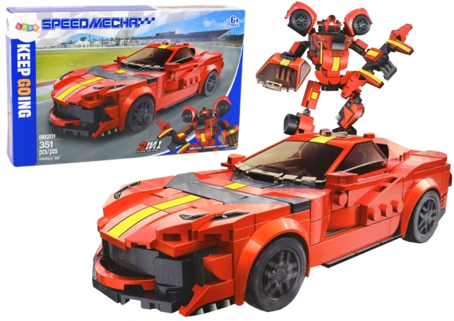 Building Blocks Sports Car & Robot Set