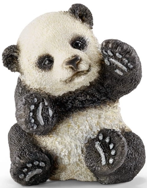 Playful Panda Figure Wild Life Red