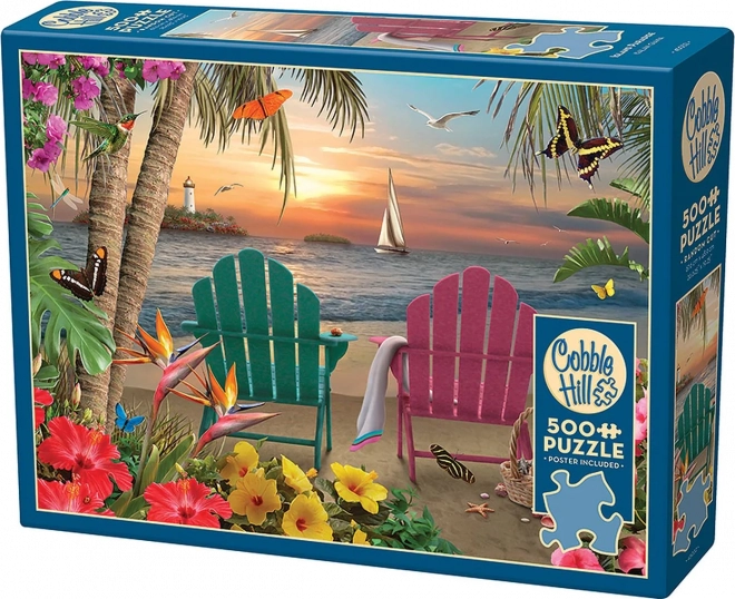 Tropical Island Paradise 500 Piece Puzzle