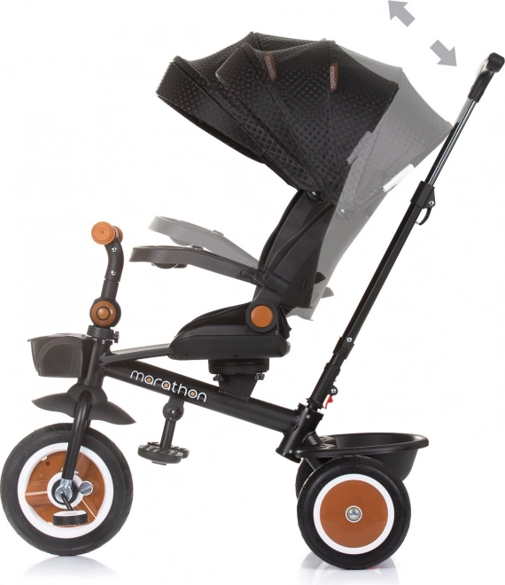 Tricycle with Canopy 2-in-1 Obsidian