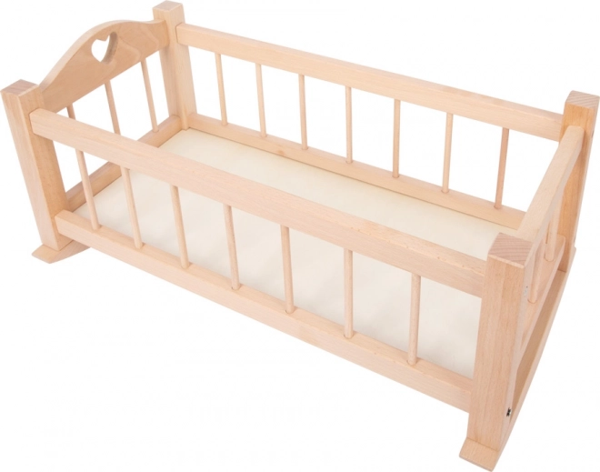 Small Foot Wooden Doll Cradle Natural