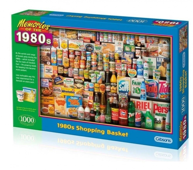 Gibsons 1980s Shopping Cart Puzzle 1000 Pieces