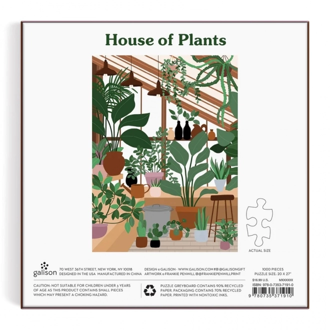 Plant House Puzzle 1000 Pieces