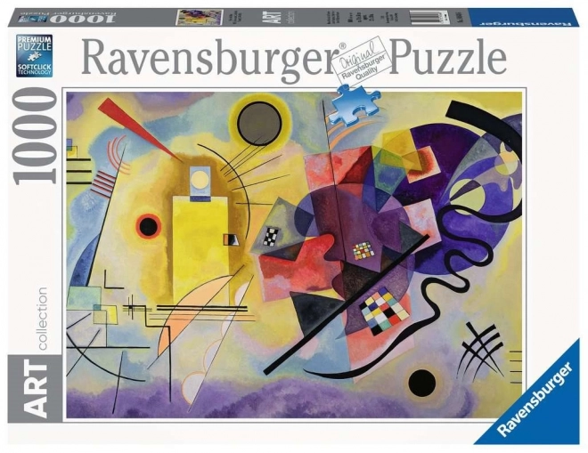 Ravensburger Puzzle Art Collection: Yellow, Red, Blue 1000 Pieces