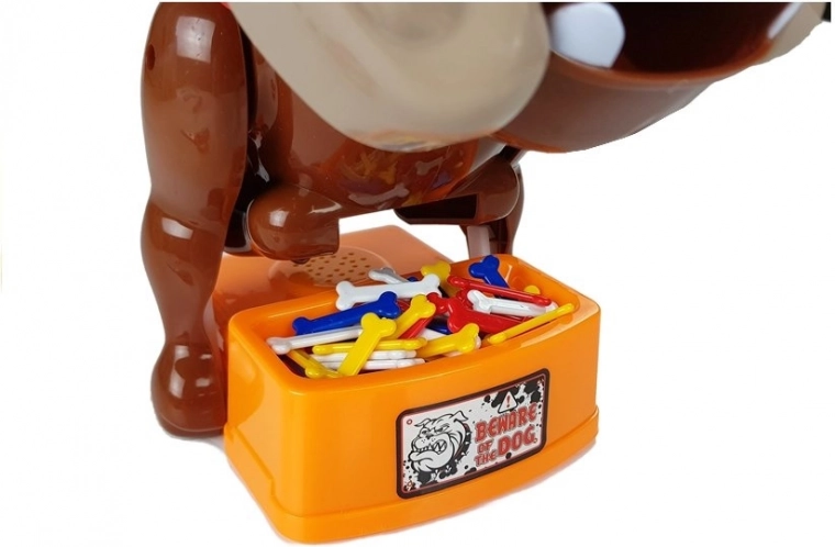 Colorful bones and a “Beware of the Dog” bowl