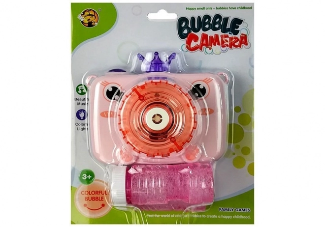 Pink Bubble Blowing Camera