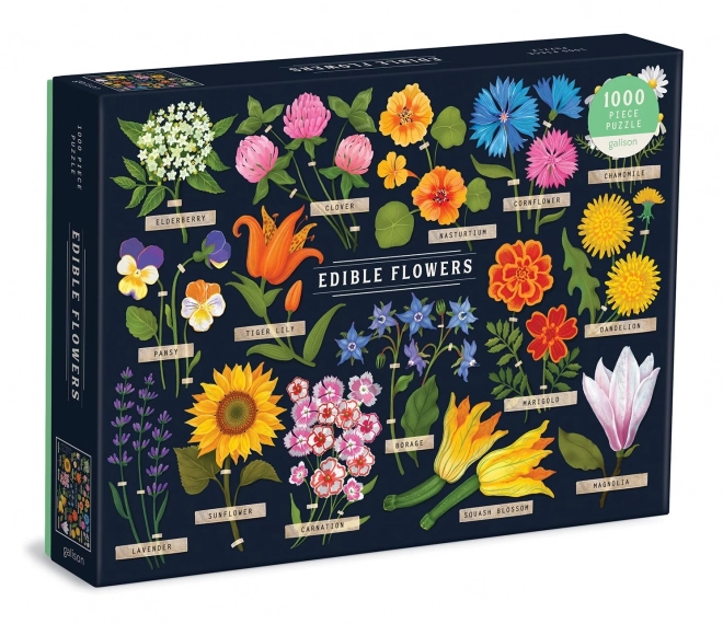 Galison Puzzle Edible Flowers 1000 Pieces