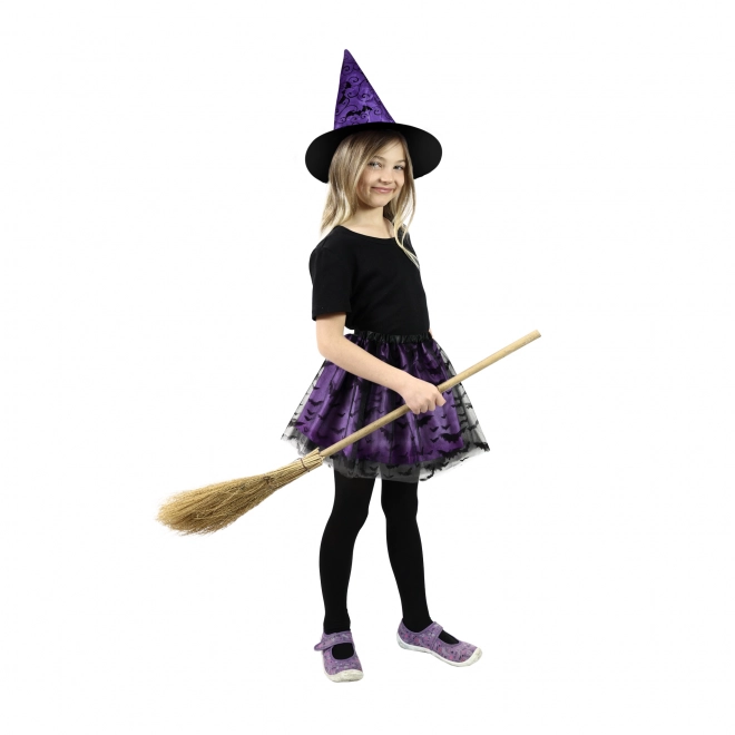 Witch Bat Tutu Costume with Hat for Girls