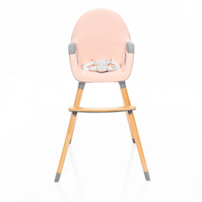 Children's High Chair Dolce 2 in Blush Pink and Grey