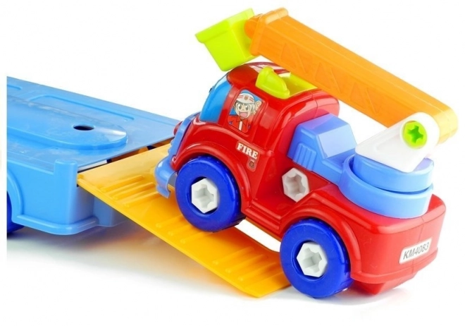 Expandable Police and Fire Rescue Vehicle Set