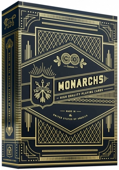 Monarchs Playing Cards Black Deck