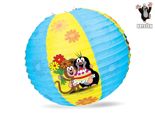 Round Lampion With Little Mole 30cm Carnival