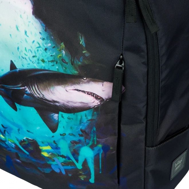 Backpack with Shark Design by Lukero