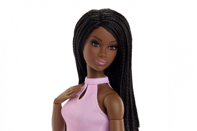 Barbie with Braids in Pink Outfit