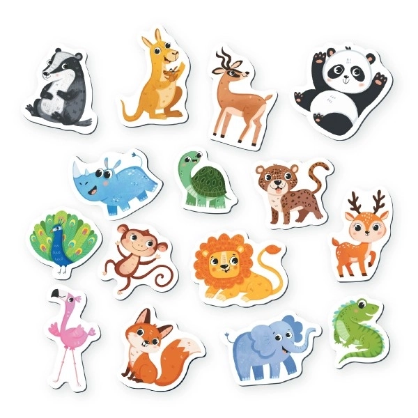 Safari Animal Magnets Set