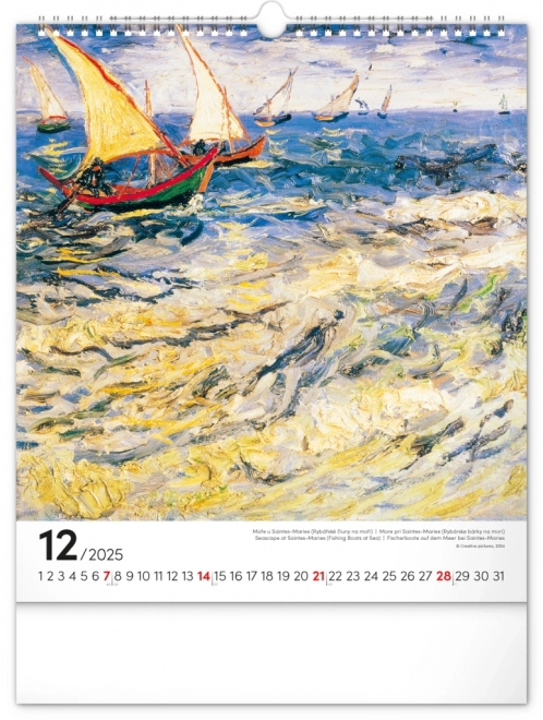 Wall Calendar Vincent van Gogh 2025