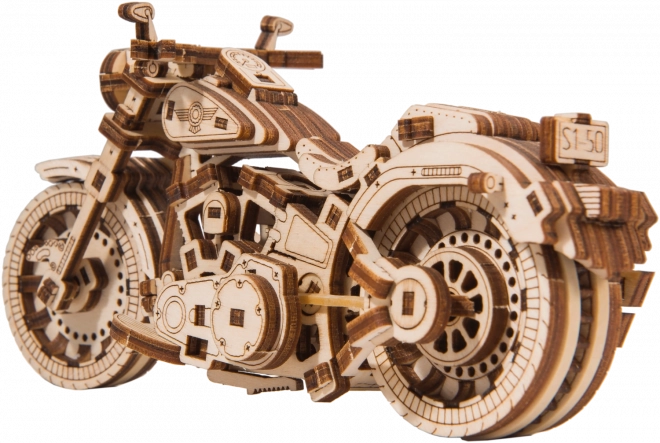 Wooden 3D Cruiser V-Twin Motorcycle Puzzle