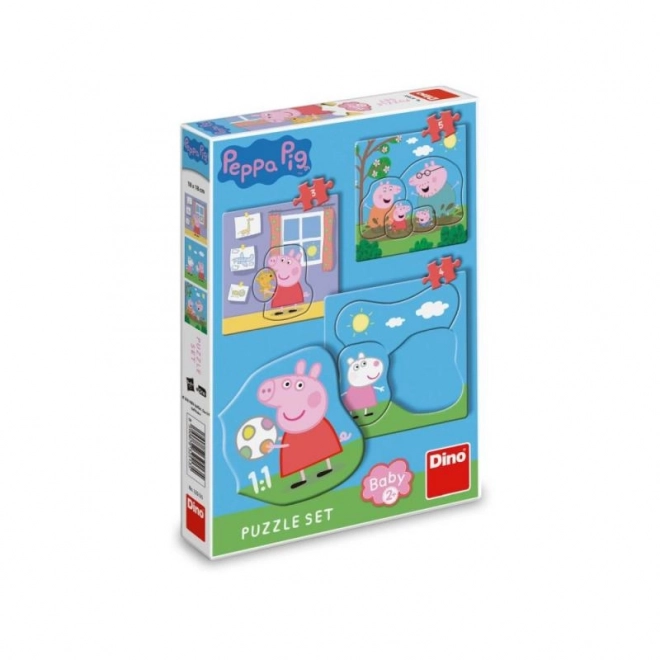 Dino Baby Puzzle Peppa Pig Family 3-in-1