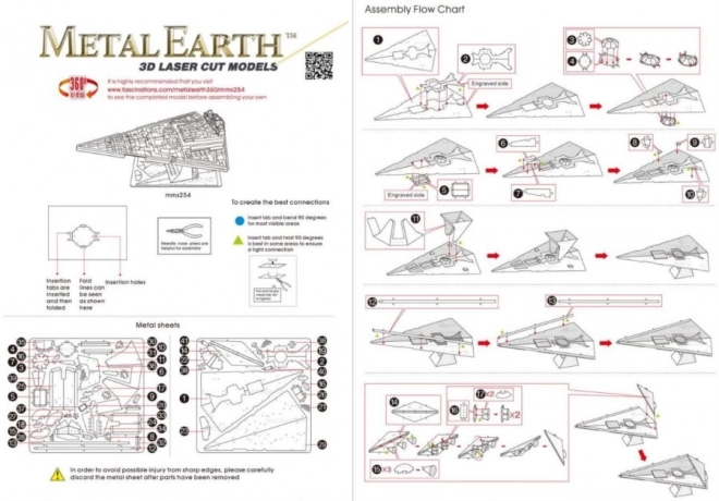 Metal Earth 3D Puzzle Star Wars Imperial Star Destroyer