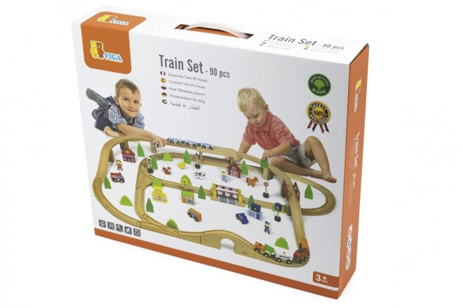 Wooden Train Set