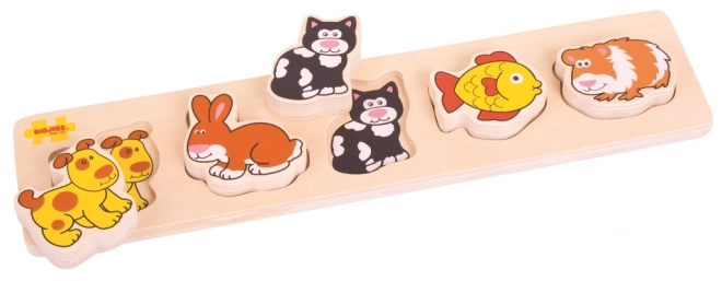 Bigjigs Wooden Home Animals Puzzle