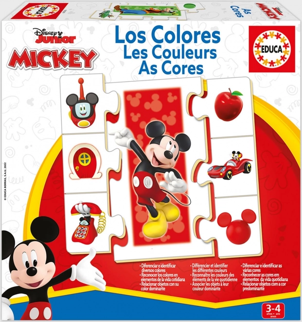 Mickey and Friends Color Learning Puzzle Set