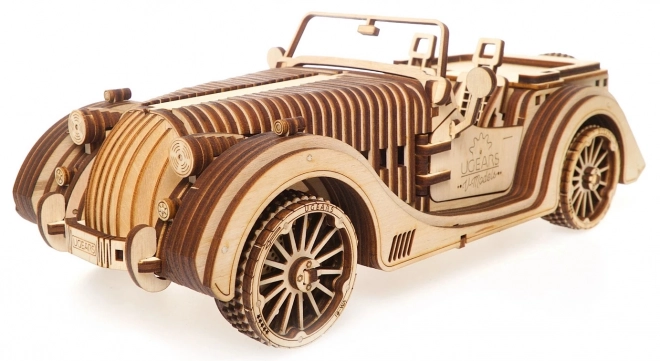 Ugears 3D Wooden Mechanical Puzzle Roadster Car