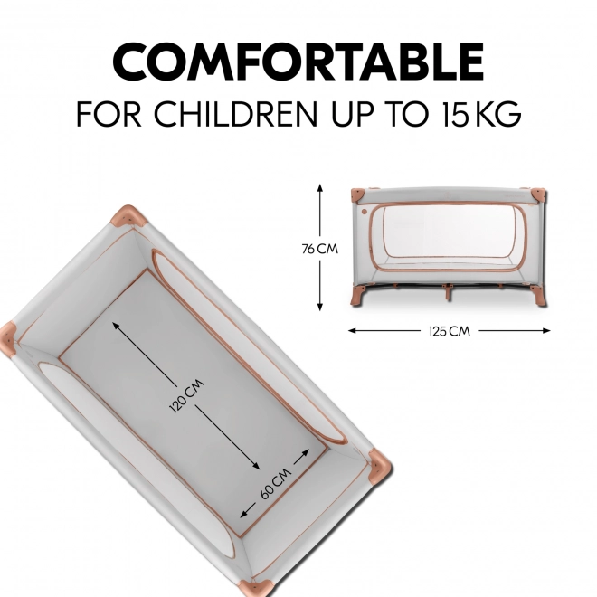 Children's travel cot Hauck Dream N Play Plus Dusty Cork