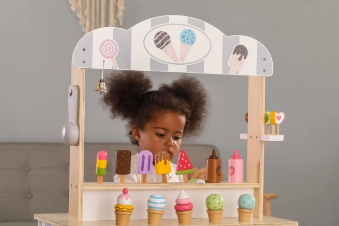 Wooden Ice Cream Trolley