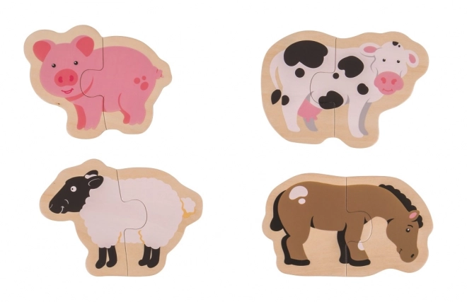 Bigjigs Toys Easy Farm Animal Puzzle