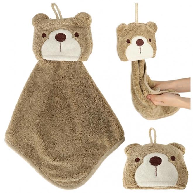 Brown Bear Hand Towel for Children