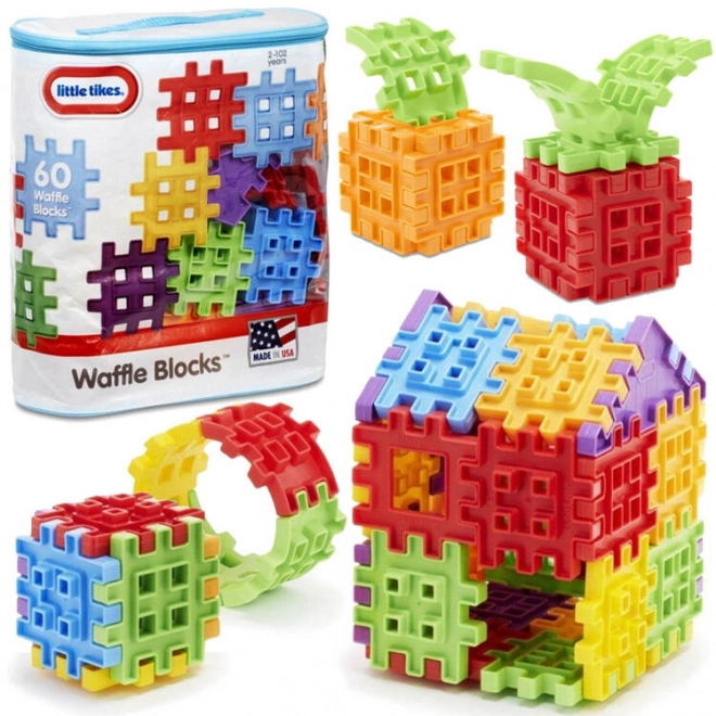 Little Tikes Creative Colorful Waffle Blocks Set