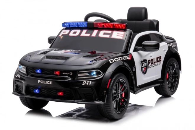 Electric Ride-On Car Dodge Charger Police Black