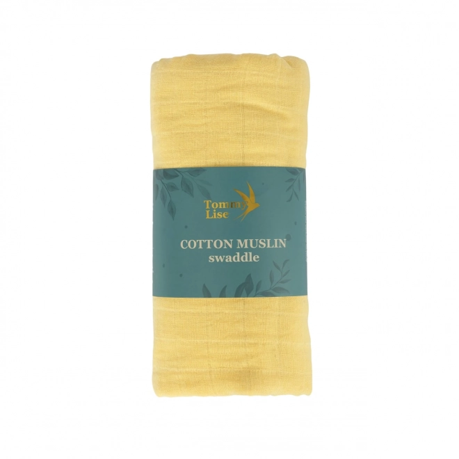 Tommy Lise Cotton Muslin Blanket Vanilla Sun