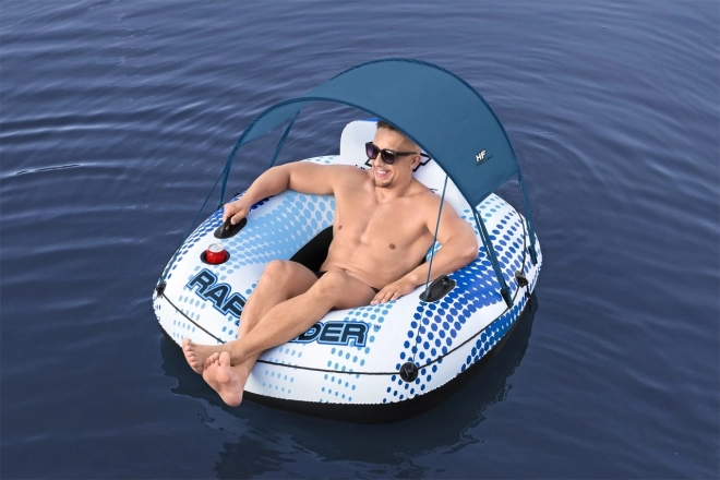 Hydro Force Inflatable Swim Ring with Canopy