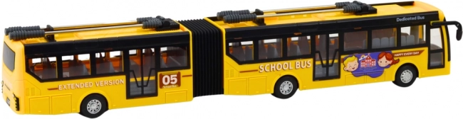 Zdalnie sterowany szkolny trolejbus Przegubowy 1:32 żółty