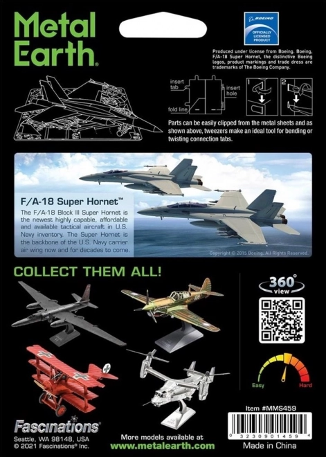 Metal Earth 3D Puzzle F/A-18 Super Hornet